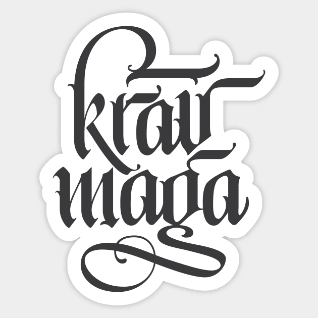 Krav Maga Dark Sticker by polliadesign